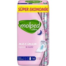 Molped Ultra Süper Ekonomik Hijyenik Ped Gece 16LI (7'li Paket)