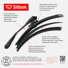 Silbak Oto Ön Cam Sileceği 400 mm (6'li Paket)