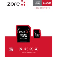 Teknook Zore Micro Sd Hafıza Kartı 512GB - Siyah