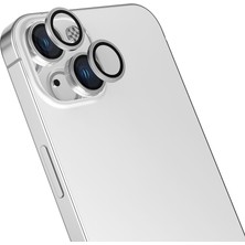 Teknook iPhone 13 Zore Mikro Kamera Lens Koruyucu - Gümüş