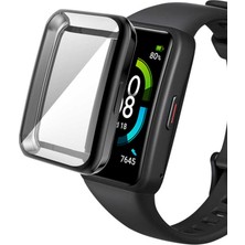 Teknook Huawei Band 7 Zore Watch Gard 09 Koruyucu Silikon - Siyah