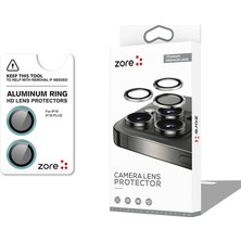 Teknook iPhone 16 Plus Zore Cl-12 Premium Safir Parmak Izi Bırakmayan Anti-Reflective Kamera Lens Koruyucu - Açık Yeşil