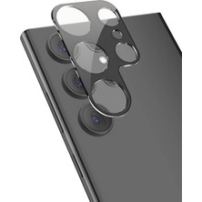 Teknook Galaxy S24 Ultra Zore 3D Kamera Camı - Siyah