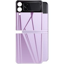 Teknook Galaxy Z Flip 3 Zore 3D Standart 2 In 1 Arka Koruyucu - Lila