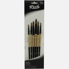Rich Yeni Seri Detay Fırça Seti 6' Lı (3'li Paket)
