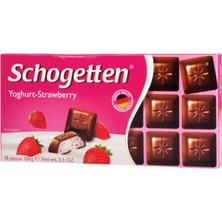 Schogetten Çilekli Yoğurtlu Çikolata 100 G (7'li Paket)