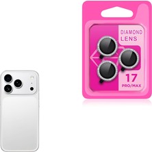 Teknook iPhone 17 Pro Max Zore Cl-06 Kamera Lens Koruyucu - Titanyum-Gümüş