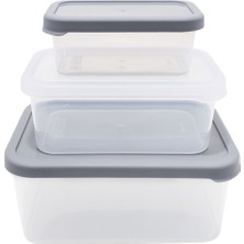 Evmoni Dikdörtgen Saklama Seti 3'lü (7'li Paket)