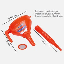 Eltos Süzgeçli Plastik Huni Esh 160 (8'li Paket)