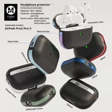 Bezos Airpods Pro 2 (2.nesil) Mo-A8 Armor Kılıf - Rainbow