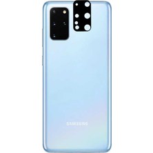 Teknook Galaxy S20 Plus Zore 3D Kamera Camı - Siyah