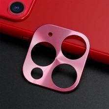 Teknook iPhone 11 Pro Max Zore Metal Kamera Koruyucu - Rose Gold