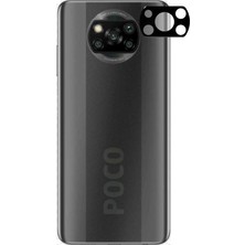 Teknook Xiaomi Poco X3 Zore 3D Kamera Camı - Siyah