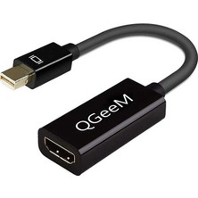 Teknook Qgeem QG-HD10 Mini Display Port To HDMI To Dönüştürücü - Siyah