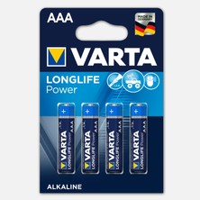 Varta Longlife Power 4 Aaa Alkalin Pil (7'li Paket)
