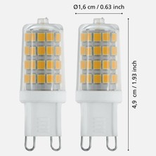 Eglo 3 W Beyaz LED G9 Duy 2`li LED Ampul (2'li Paket)