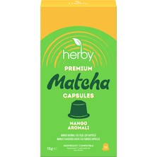 Herby Premium Matcha Mango Aromalı Kapsül 10'lu 15 G (3'li Paket)