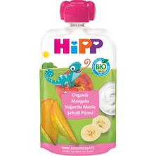 Hipp Organik Mango Yoğurt Muzlu Şeftali Püresi 100 G (7'li Paket)