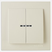 Nilson Ekotouran Bej Işıklı Komütatör (8'li Paket)