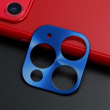 Teknook iPhone 11 Pro Max Zore Metal Kamera Koruyucu - Mavi
