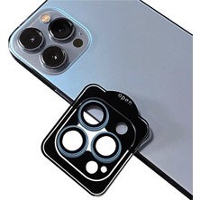 Teknook iPhone 13 Pro Max Zore Cl-11 Safir Parmak Izi Bırakmayan Anti-Reflective Kamera Lens Koruyucu - Sierra Mavi