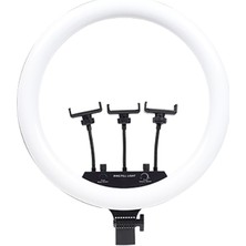Teknook Zore Mj-56 Uzaktan Kumandalı 21 Inç Işıklı Telefon Tutucu Ring Light - Siyah