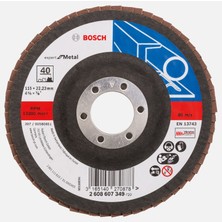 Bosch 115 mm 40 Kum Expert Seri Metal Için X551 Flap Zımpara Diski (8'li Paket)