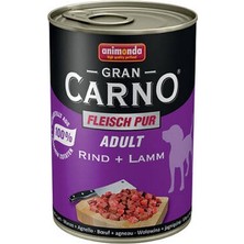 Alvera Grancarno Sığır Etli ve Kuzulu Yetişkin Köpek Konservesi 400 gr