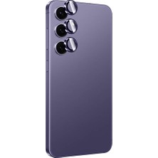 Teknook Galaxy S24 Zore Titanium Premium Temperli Kamera Lens Koruyucu - Mor