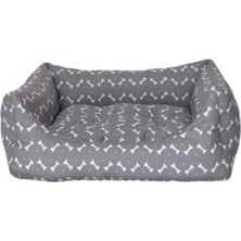 Valor Pet Comfort Uniform Bone Gri-Beyaz Köpek Yatağı M 60X70CM