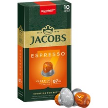 Jacobs Capsule Espresso 7 Classico 10'lu 52 G (7'li Paket)