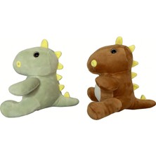 M Toys Peluş Dinozor Oyuncak 20 cm (4'li Paket)