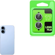 Teknook iPhone 17 Zore Cl-07 Kamera Lens Koruyucu - Açık Mavi