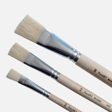 Ponart  486 Seri Yassı Uçlu Fırça No: 16 (7'li Paket)