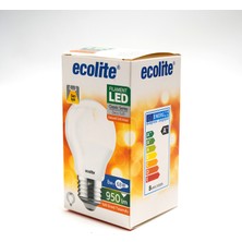 Ecolite Soft Filament A60 8 W Sarı Klasik E27 Duy LED Ampul (7'li Paket)