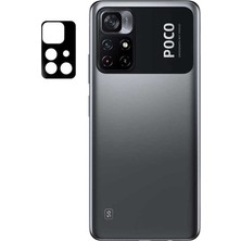 Teknook Xiaomi Poco M4 Pro 5g Zore 3D Kamera Camı - Siyah