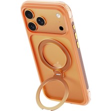 Nettech Apple iPhone 17 Pro Max Uyumlu NT-N123 Buzlu Seri Arka Koruma Kılıf (Kozmik Turuncu) 