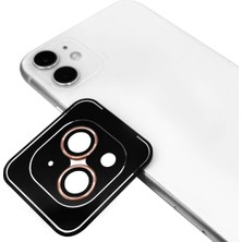 Teknook iPhone 14 Plus Zore Cl-11 Safir Parmak Izi Bırakmayan Anti-Reflective Kamera Lens Koruyucu - Gold