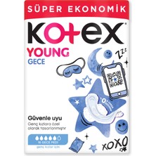 Kotex Young Ultra Süper Ekonomik Paket Gece 16'lı (5'li Paket)