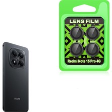 Teknook Xiaomi Redmi Note 15 Pro 4g Zore Cl-07 Kamera Lens Koruyucu - Siyah
