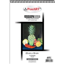 Ponart  10 120 Drawing&painting Blok 130GR 15 Yaprak (6'li Paket)