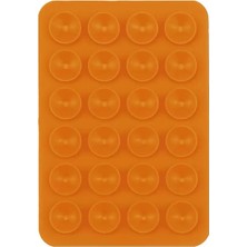Teknook Kare Öpücüklü Tek Taraflı Silikon Tutucu 5,50CM x 8cm - Turuncu