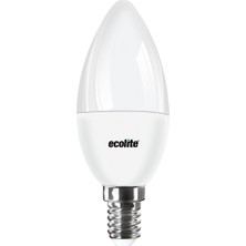 Ecolite C35 5 W Beyaz Mum E14 Duy 3'lü LED Ampul (8'li Paket)