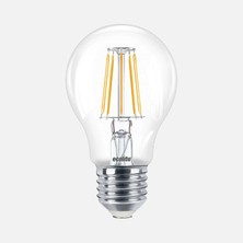 Ecolite Filament A60 6.5 W Sarı Klasik E27 Duy LED Ampul (6'li Paket)