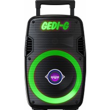 Teknook Zore GD-929 Mikrofonlu Rgb Tws 8 Inç Stereo Bass Kablosuz Karaoke Hoparlör - Siyah