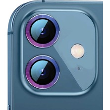 Teknook iPhone 12 Zore Cl-07 Kamera Lens Koruyucu - Colorful