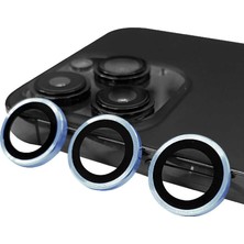 Teknook iPhone 14 Pro Max Zore Cl-07 Kamera Lens Koruyucu - Mavi