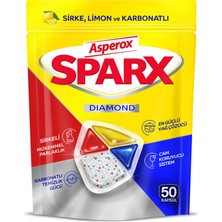 Asperox Sparx Diamond Bulaşık Makinesi Kapsülü 50'li 585 G (3'li Paket)