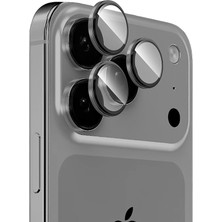 Teknook iPhone 17 Pro Max Zore Mikro Kamera Lens Koruyucu - Gri