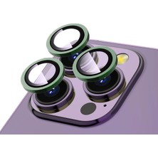 Teknook iPhone 13 Pro Max Zore Cl-12 Premium Safir Parmak Izi Bırakmayan Anti-Reflective Kamera Lens Koruyucu - Yeşil
